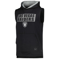 Las Vegas Raiders MSX by Michael Strahan Marathon Sleeveless Pullover Hoodie