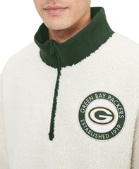 Green Bay Packers Tommy Hilfiger Jordan Sherpa Quarter-Zip Sweatshirt
