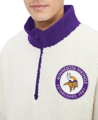 Minnesota Vikings Tommy Hilfiger Jordan Sherpa Quarter-Zip Sweatshirt