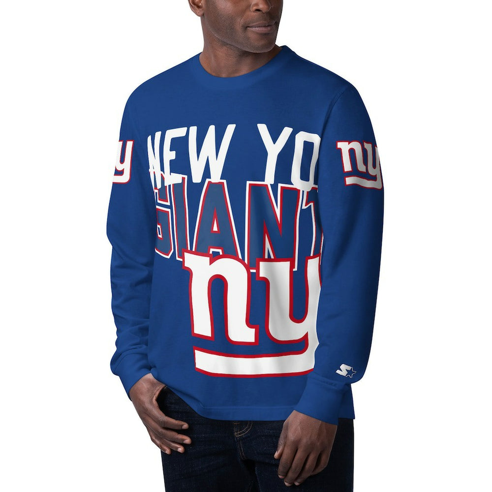 New York Giants Starter Clutch Hit Long Sleeve T-Shirt