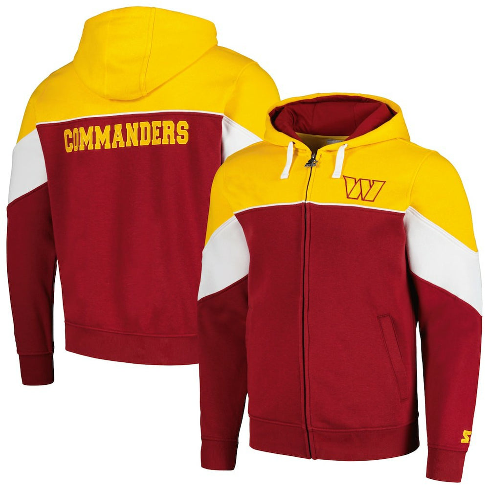 Washington Commanders Starter Running Back Full-Zip Hoodie