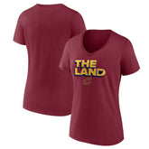 Cleveland Cavaliers Women's Hometown Collection The Land V-Neck T-Shirt sale Discount