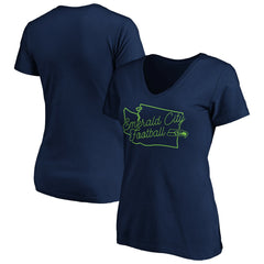 Seattle Seahawks Women's Script V-Neck T-Shirt