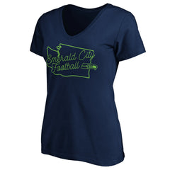 Seattle Seahawks Women's Script V-Neck T-Shirt