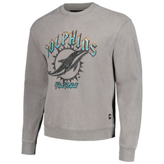 Miami Dolphins The Wild Collective Unisex Distressed Pullover Sweatshirt