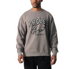 Philadelphia Eagles The Wild Collective Unisex Distressed Pullover Sweatshirt