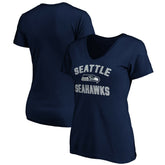 Seattle Seahawks Women's Victory Arch V-Neck T-Shirt