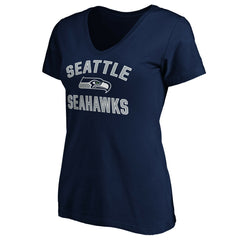 Seattle Seahawks Women's Victory Arch V-Neck T-Shirt