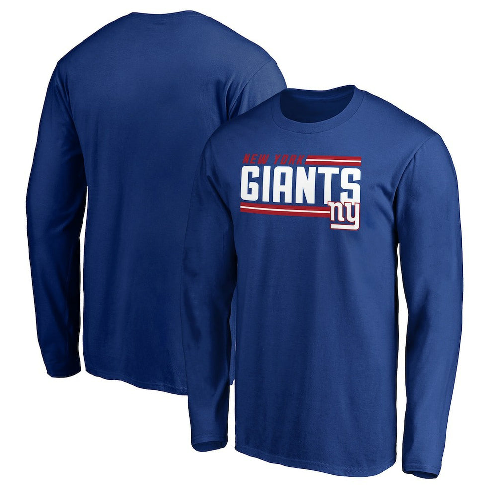 New York Giants On Side Stripe Long Sleeve T-Shirt