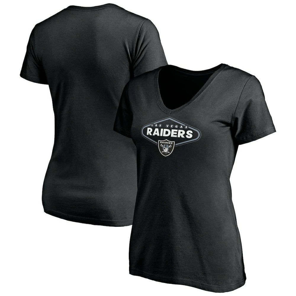 Las Vegas Raiders Women's Hometown Collection 1st Down V-Neck T-Shirt