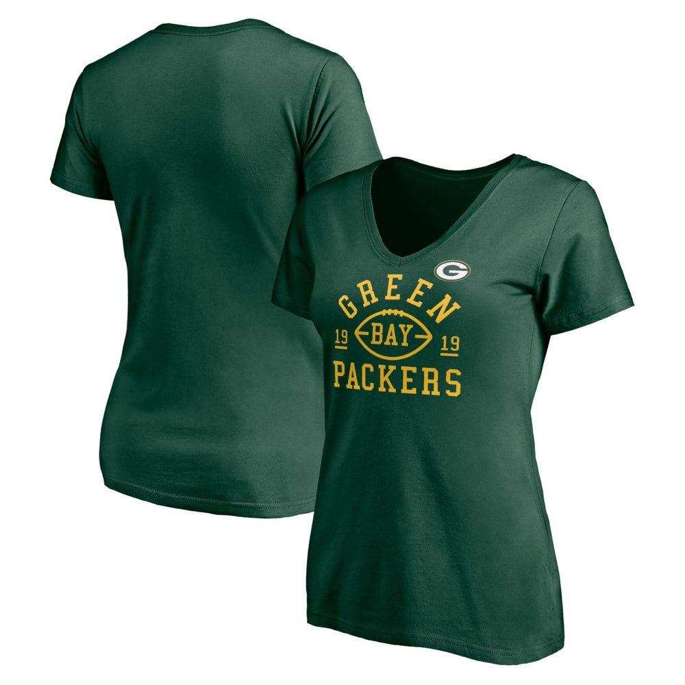 Green Bay Packers Women's Hometown Collection V-Neck T-Shirt