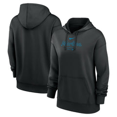 Miami Marlins Nike Women's Authentic Collection Performance Pullover Hoodie | MLB Near me