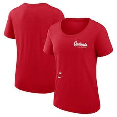 St. Louis Cardinals Nike Women's Authentic Collection Performance Scoop Neck T-Shirt | MLB On Sale