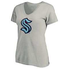 Seattle Kraken Women's Primary Logo V-Neck T-Shirt On Sale