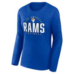 Los Angeles Rams Fanatics Women's Plus Size Foiled Play Long Sleeve T-Shirt
