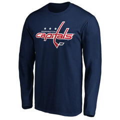 Washington Capitals Primary Logo Long Sleeve T-Shirt Discount