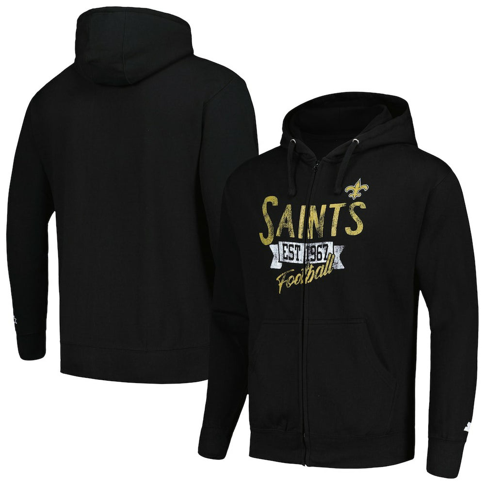 New Orleans Saints Starter Domestic Post Season Full-Zip Hoodie