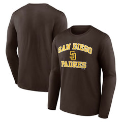 San Diego Padres Logo Athletic Heart & Soul Long Sleeve T-Shirt | MLB For sale