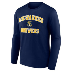 Milwaukee Brewers Logo Athletic Heart & Soul Long Sleeve T-Shirt | MLB Shop