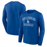 Los Angeles Dodgers Logo Athletic Heart & Soul Long Sleeve T-Shirt | MLB New