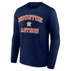Houston Astros Logo Athletic Heart & Soul Long Sleeve T-Shirt | MLB Discount