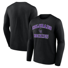 Colorado Rockies Logo Athletic Heart & Soul Long Sleeve T-Shirt | MLB Online