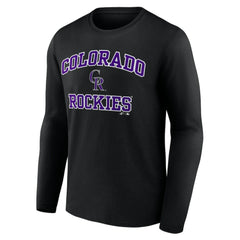 Colorado Rockies Logo Athletic Heart & Soul Long Sleeve T-Shirt | MLB Online