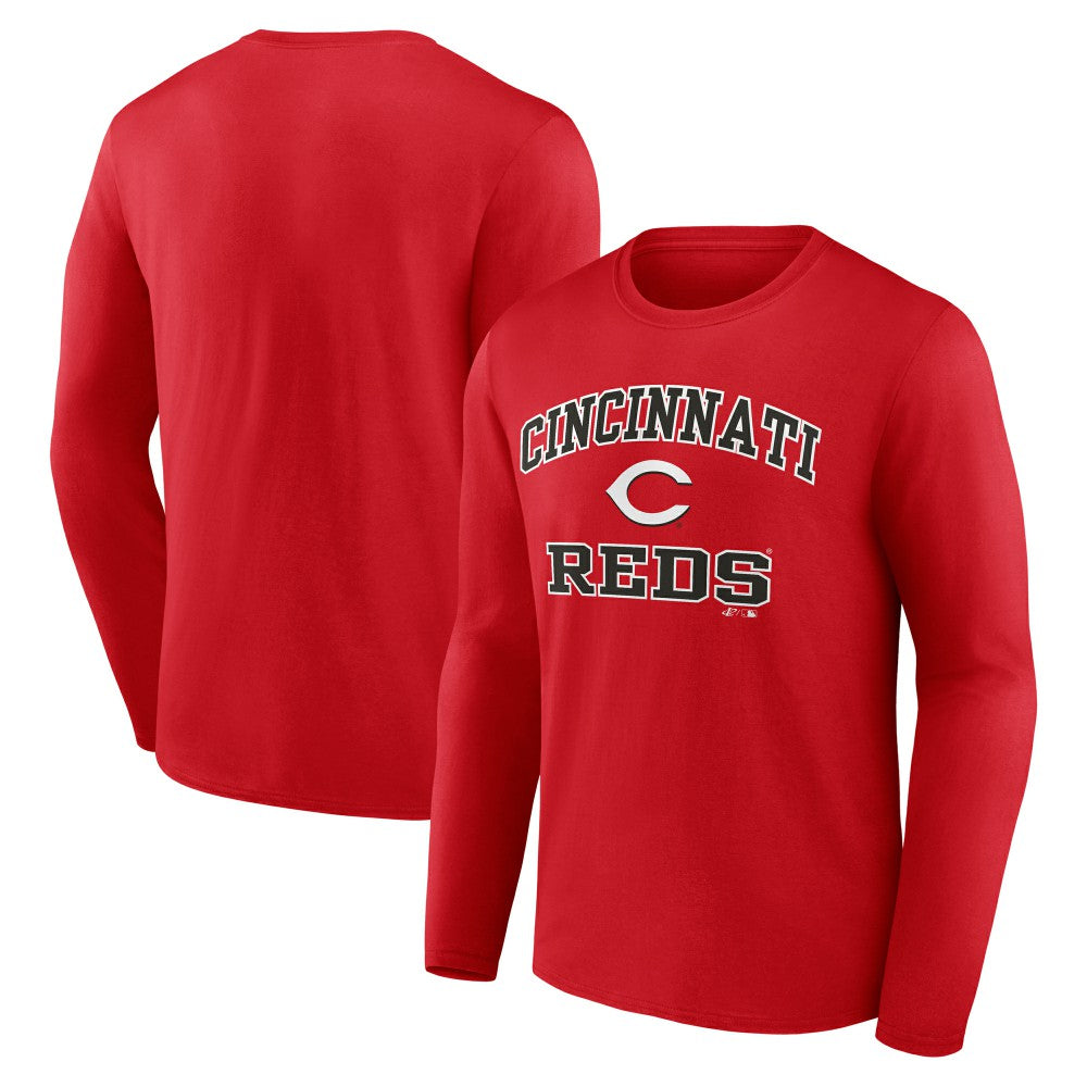 Cincinnati Reds Logo Athletic Heart & Soul Long Sleeve T-Shirt | MLB Near me