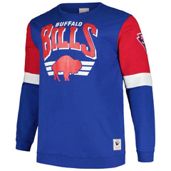Buffalo Bills Mitchell & Ness Big & Tall Fleece Pullover Sweatshirt