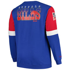 Buffalo Bills Mitchell & Ness Big & Tall Fleece Pullover Sweatshirt