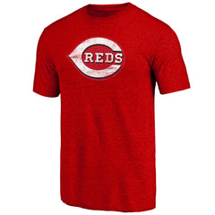Cincinnati Reds Official Logo Tri-Blend T-Shirt | MLB Sale