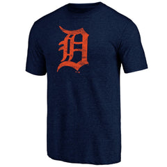 Detroit Tigers Official Logo Tri-Blend T-Shirt | MLB New