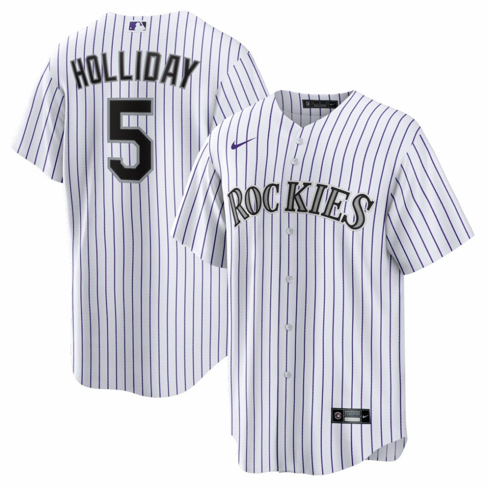 Matt Holliday Colorado Rockies Home Retired Player Replica Jersey - White