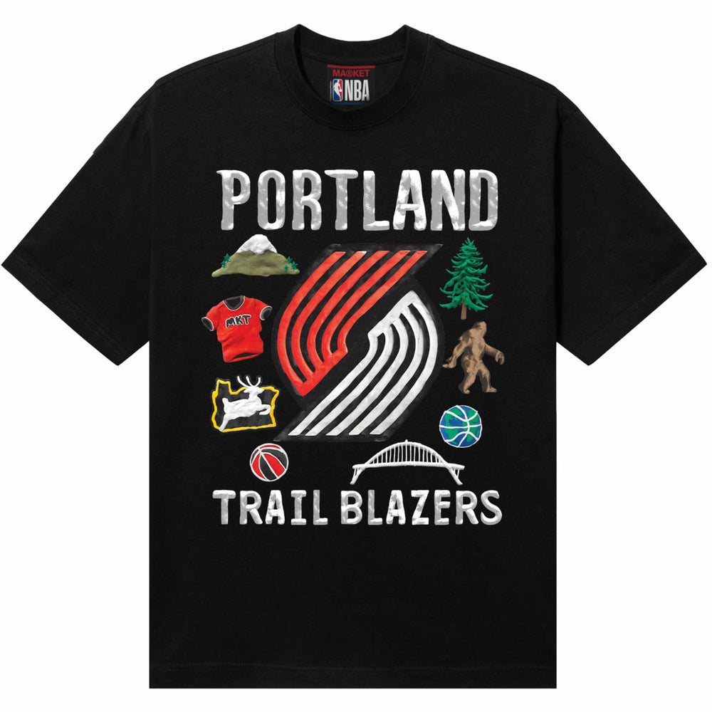 Portland Trail Blazers NBA x MARKET Unisex Claymation T-Shirt For Sale