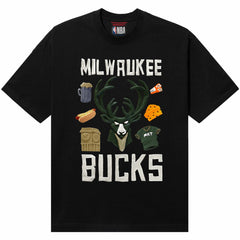 Milwaukee Bucks NBA x MARKET Unisex Claymation T-Shirt On Sale