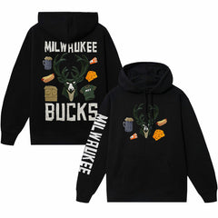 Milwaukee Bucks NBA x MARKET Unisex Claymation Pullover Hoodie Outlet