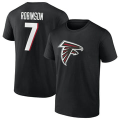 Atlanta Falcons Fanatics Bijan Robinson Icon Name & Number T-Shirt