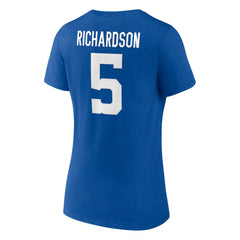 Indianapolis Colts Fanatics Anthony Richardson Women's Icon Name & Number V-Neck T-Shirt