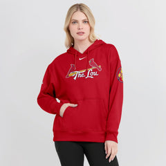 St. Louis Cardinals Nike Women's 2024 City Connect Authentic Collection Practice Performance Pullover Hoodie | MLB For sale