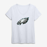 Philadelphia Eagles Logo Athletic Women's Primary Logo V-Neck T-Shirt