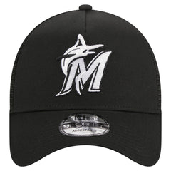 Miami Marlins New Era A-Frame 9FORTY Trucker Adjustable Hat | MLB Sale