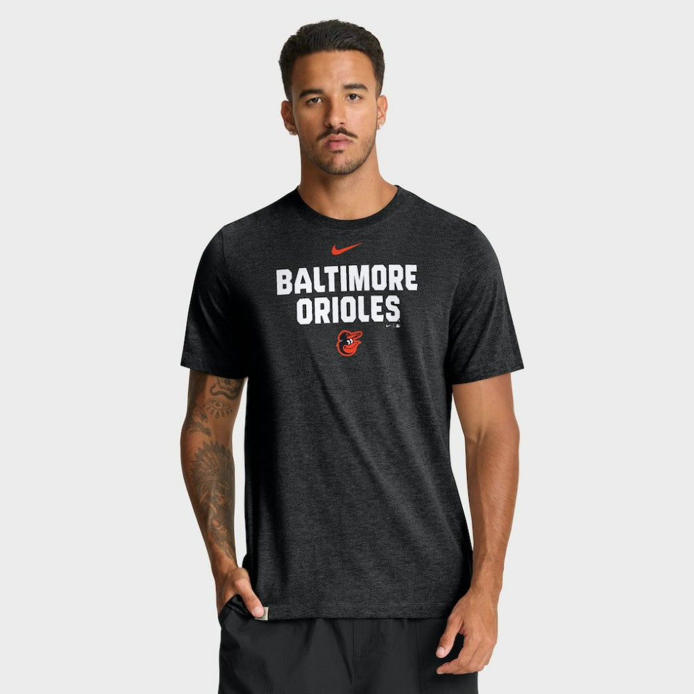 Baltimore Orioles Nike Stacked Tri-Blend T-Shirt | MLB Near me