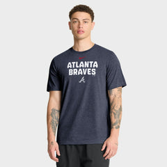 Atlanta Braves Nike Stacked Tri-Blend T-Shirt | MLB Shop
