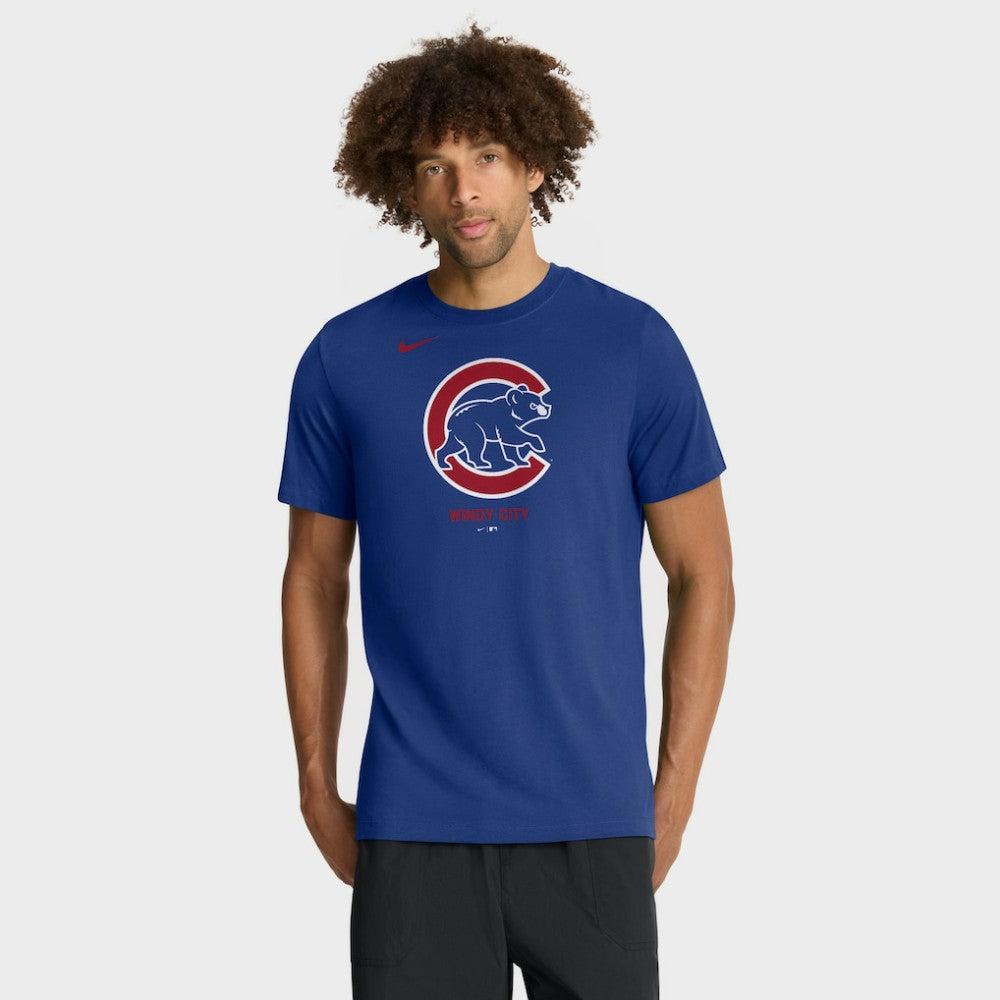 Chicago Cubs Nike Tri-Blend Logo T-Shirt | MLB On Sale