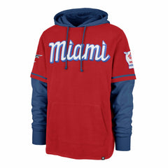Miami Marlins '47 City Connect Trifecta Shortstop Pullover Hoodie | MLB Discount