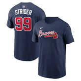 Spencer Strider Atlanta Braves Nike Name & Number T-Shirt | MLB New