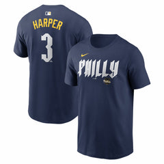 Bryce Harper Philadelphia Phillies Nike City Connect Name & Number T-Shirt | MLB Outlet