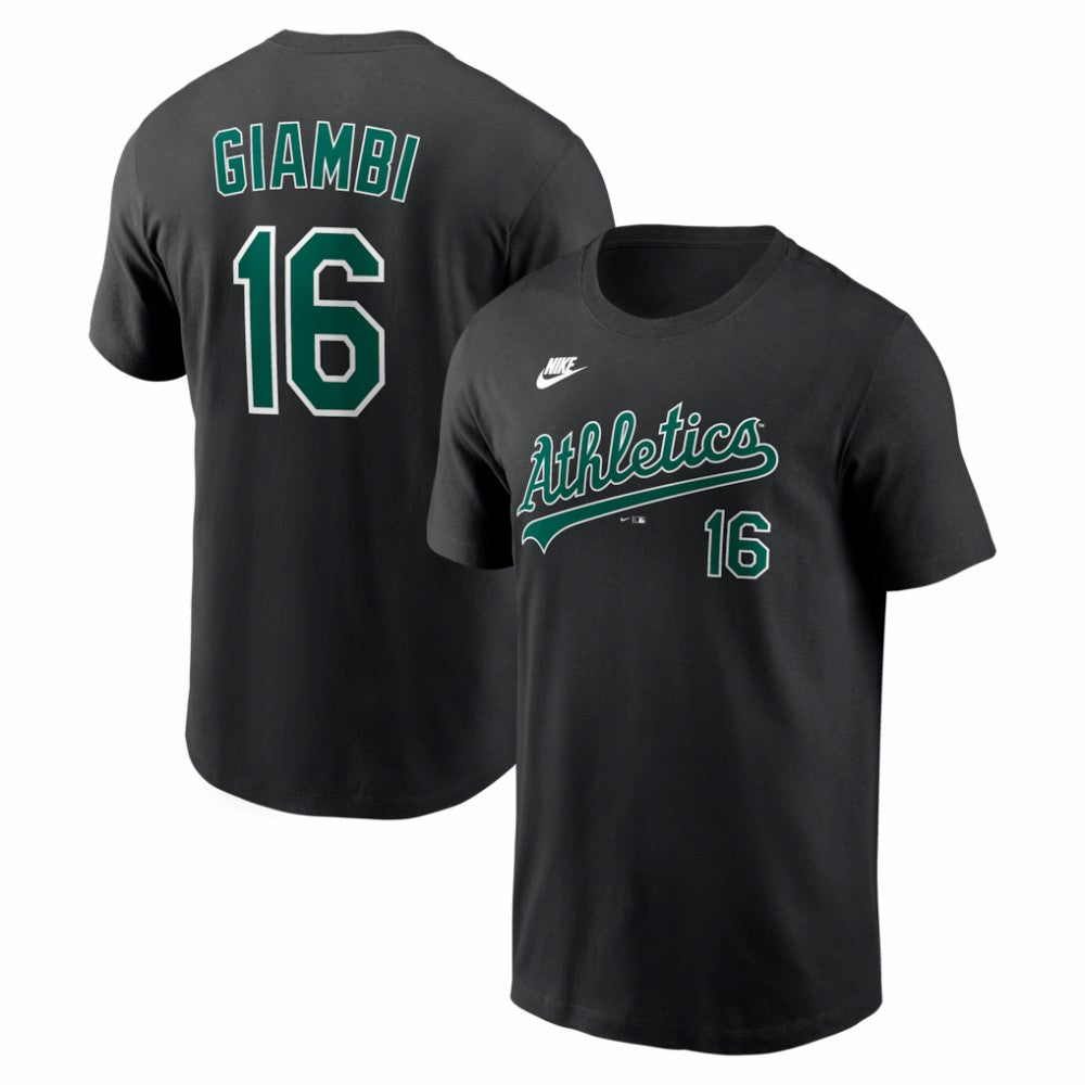 Jason Giambi Athletics Nike Cooperstown Collection Name & Number T-Shirt | MLB Discount