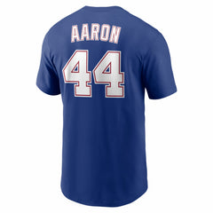 Hank Aaron Atlanta Braves Nike Cooperstown Collection Name & Number T-Shirt | MLB Shop
