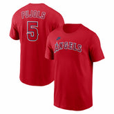 Albert Pujols Los Angeles Angels Nike Cooperstown Collection Name & Number T-Shirt | MLB Online